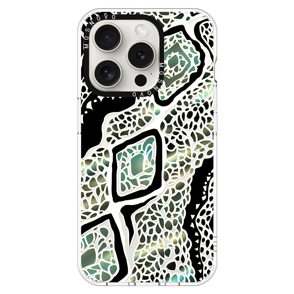 Jade Snake Phone Case - iPhone 16 Pro Max Case - MOSNOVO