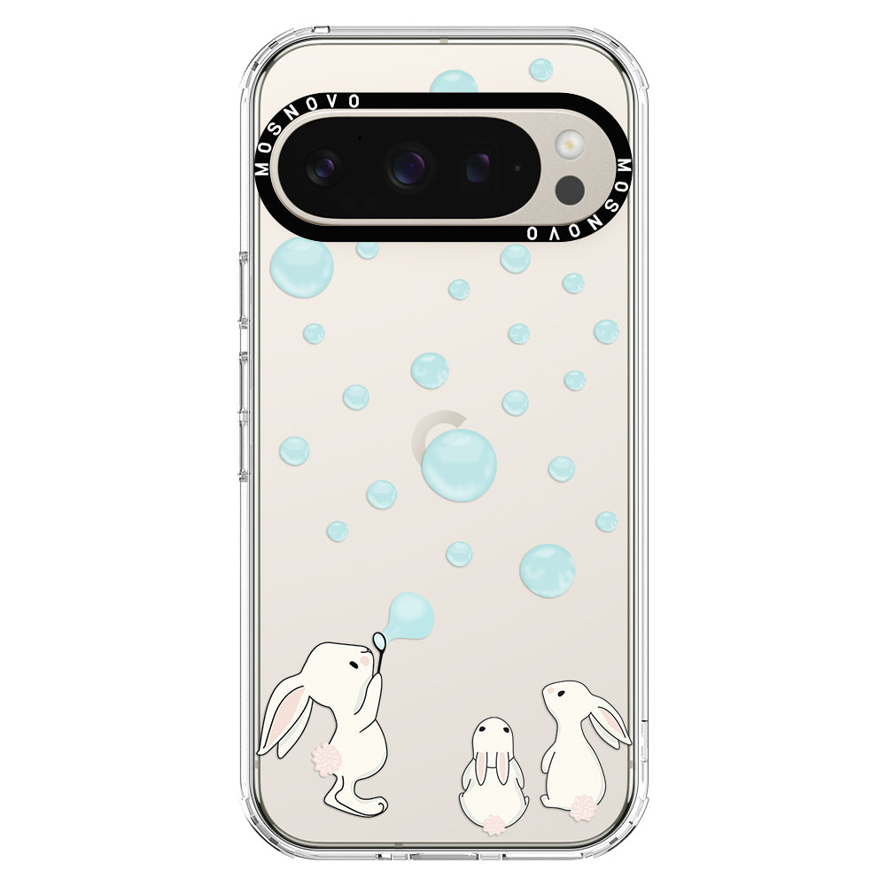 Bunny Blow Bubble Phone Case - Google Pixel 9 Pro Case