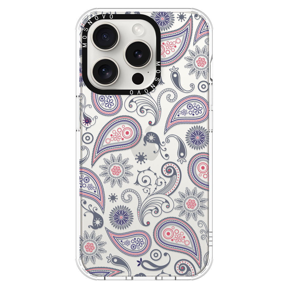 Paisley Phone Case - iPhone 16 Pro Case - MOSNOVO