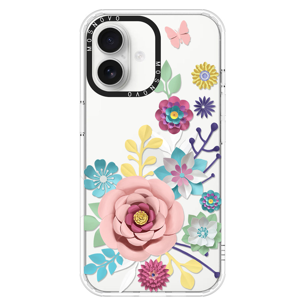 3D Floral Phone Case - iPhone 16 Case - MOSNOVO