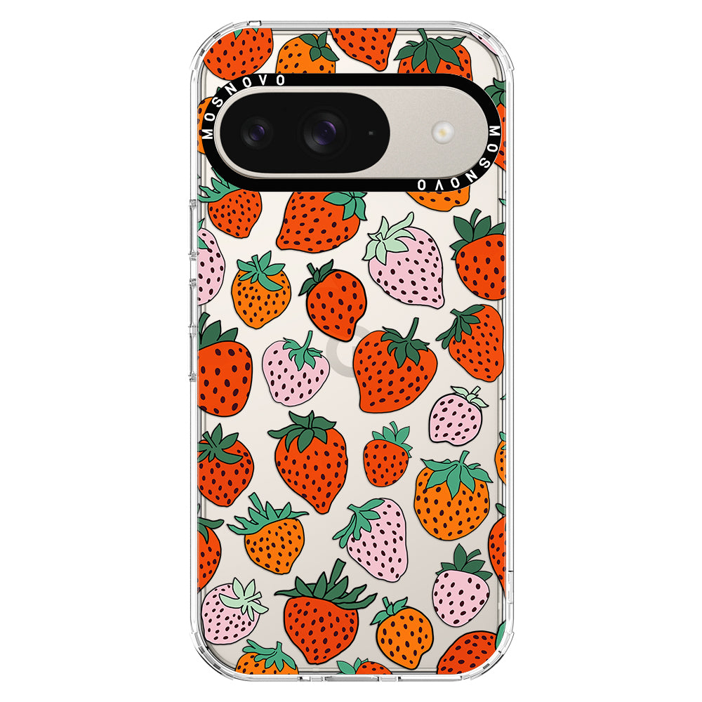 Cute Strawberry Phone Case - Google Pixel 9 Case