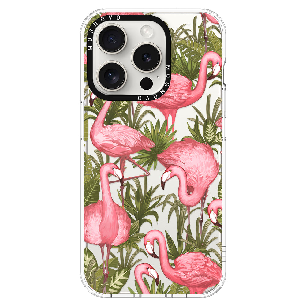 Jungle Flamingo Phone Case - iPhone 16 Pro Case - MOSNOVO