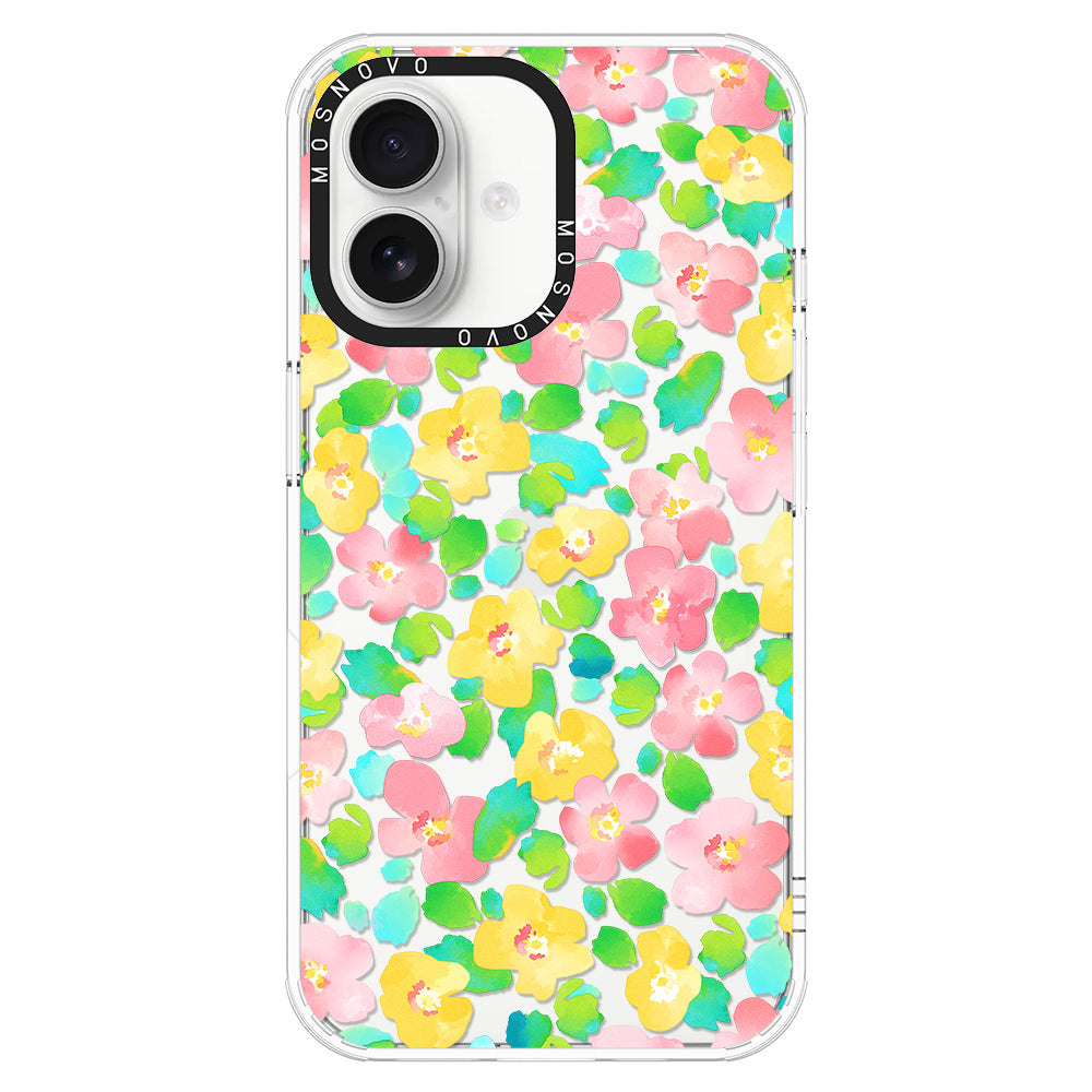 Floral Print Phone Case - iPhone 16 Case - MOSNOVO