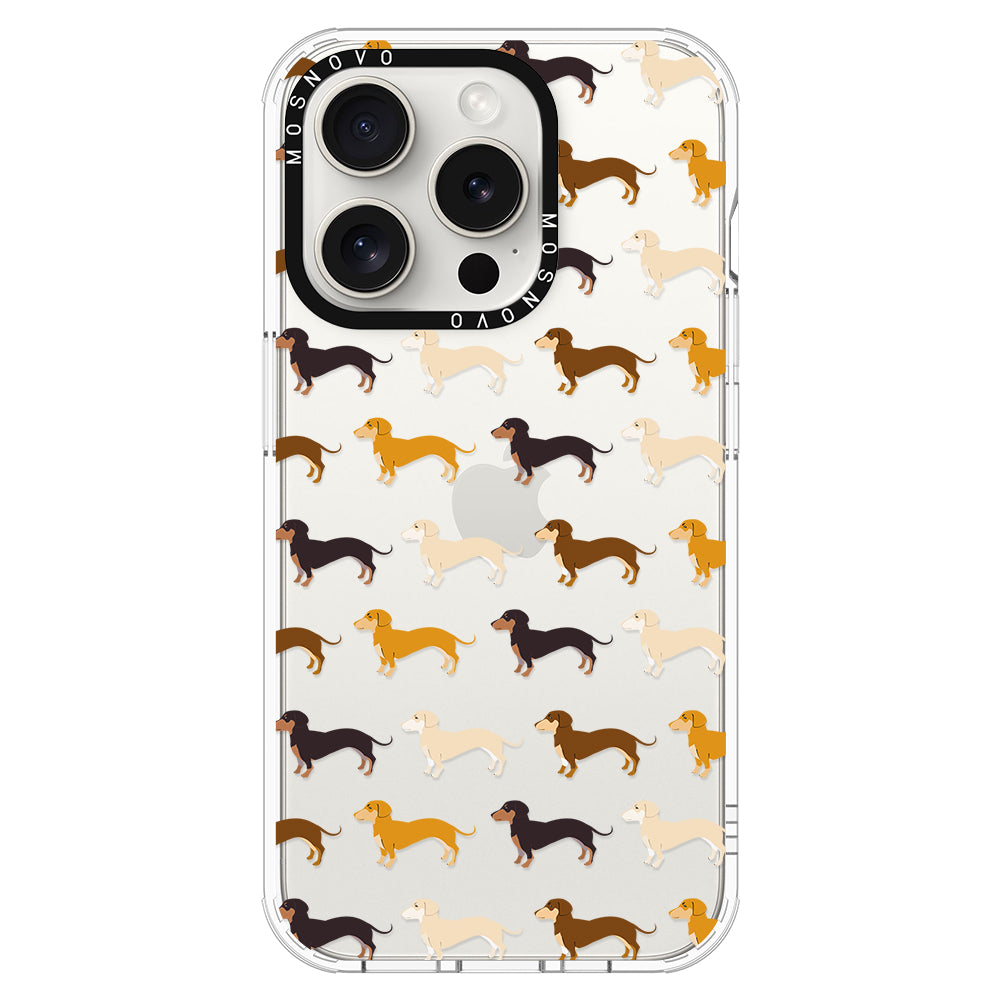 Cute Dachshund Phone Case - iPhone 16 Pro Case - MOSNOVO