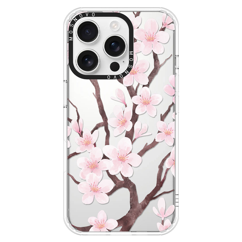 Cherry Blossom Flower Phone Case - iPhone 16 Pro Case - MOSNOVO