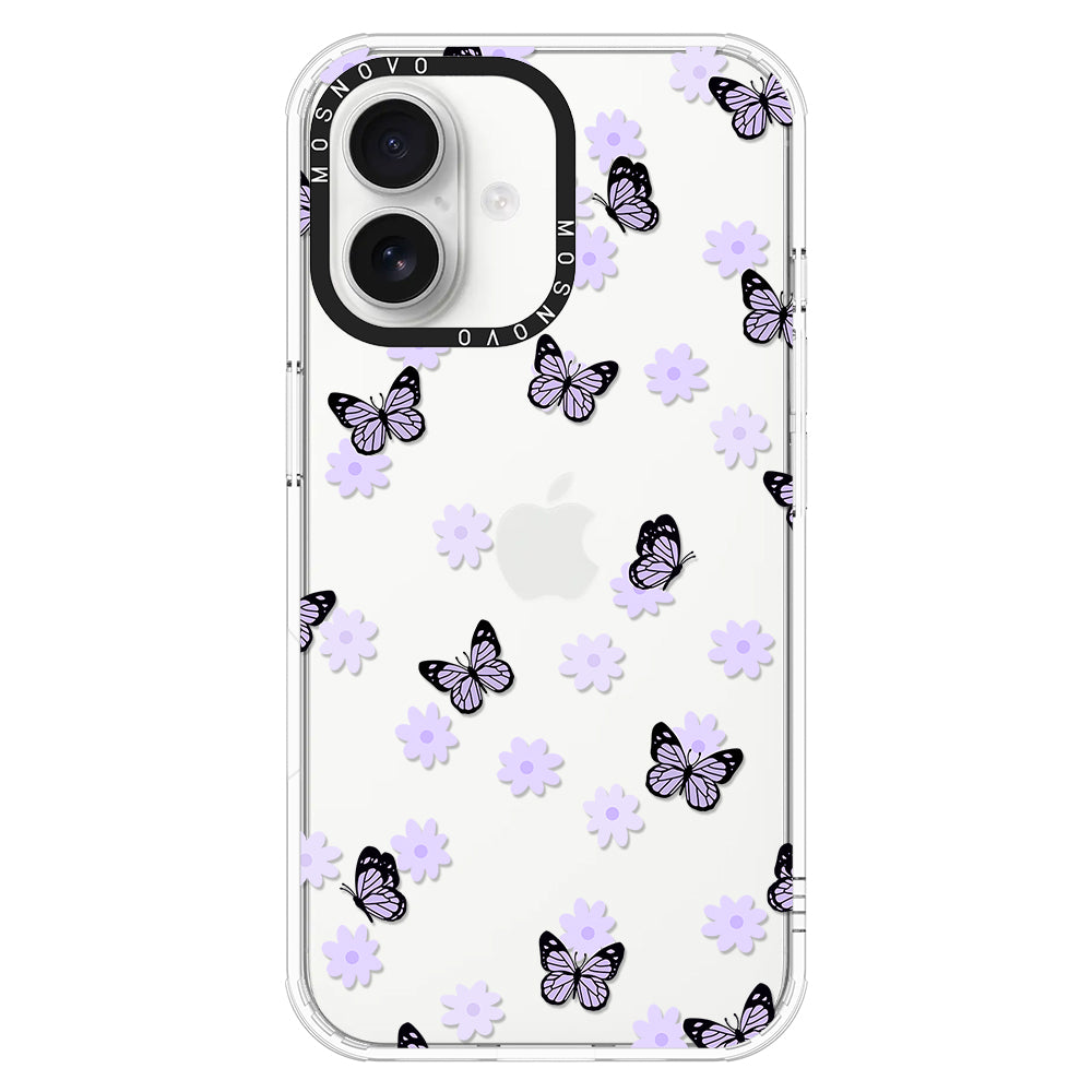 Lilac Butterfly Phone Case - iPhone 16 Case