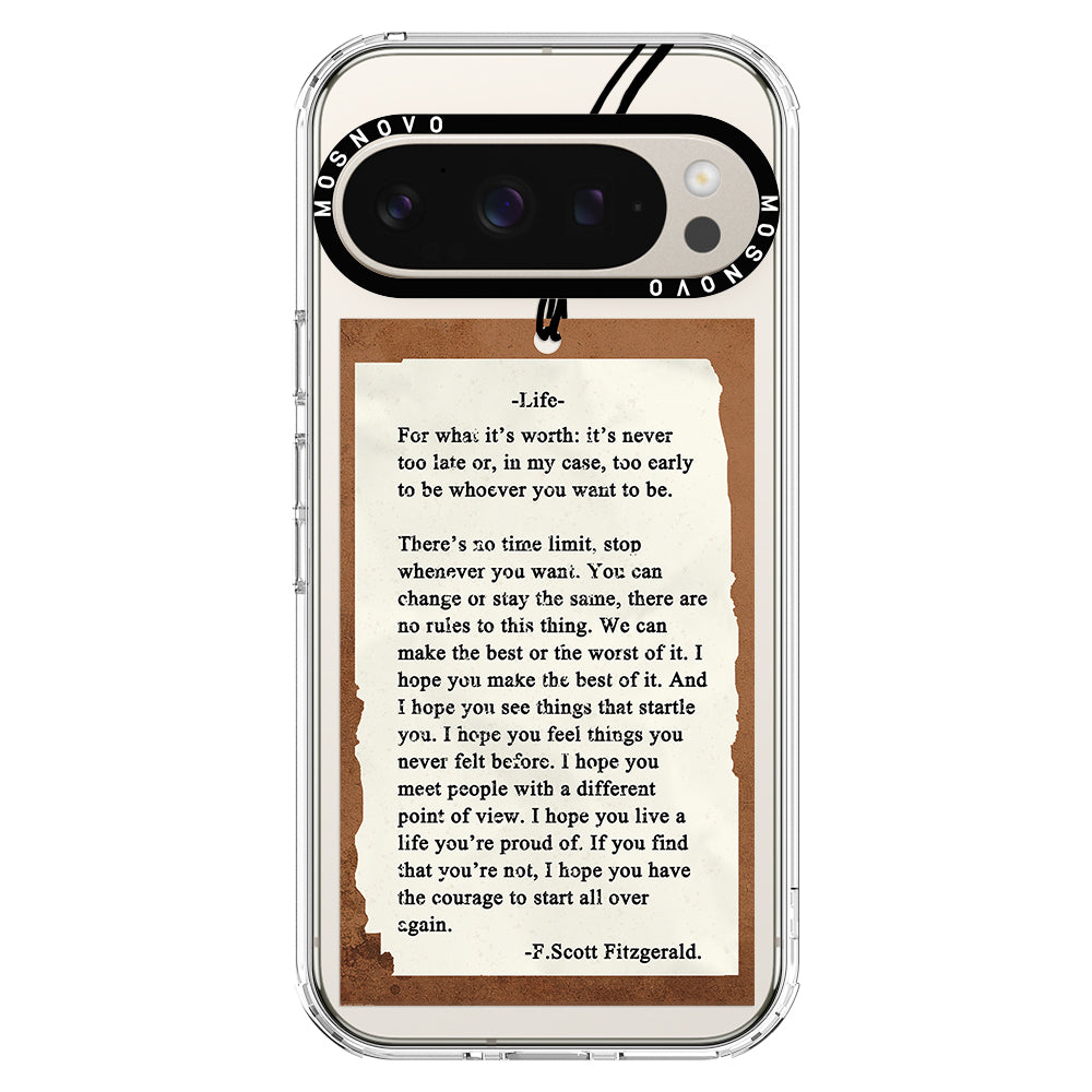 Life Quote Phone Case - Google Pixel 9 Pro XL Case