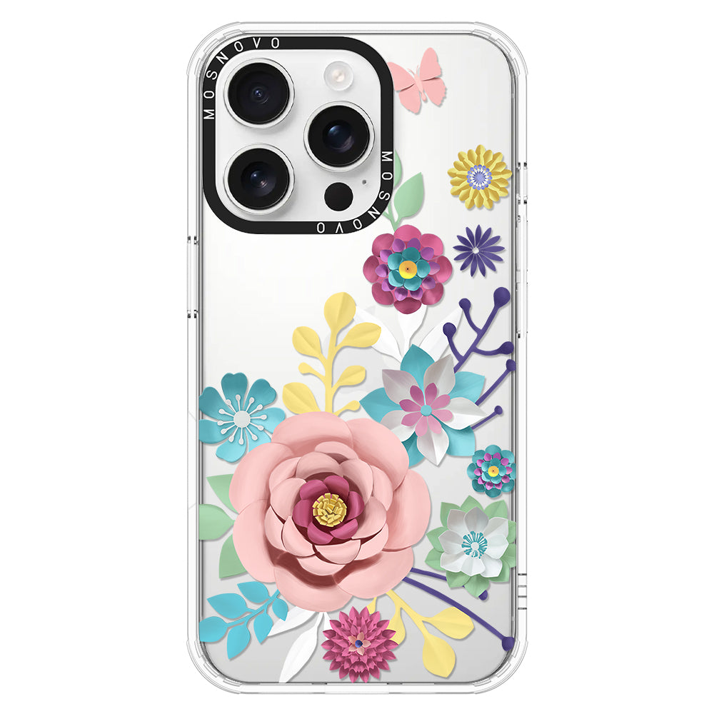 3D Floral Phone Case - iPhone 16 Pro Case - MOSNOVO