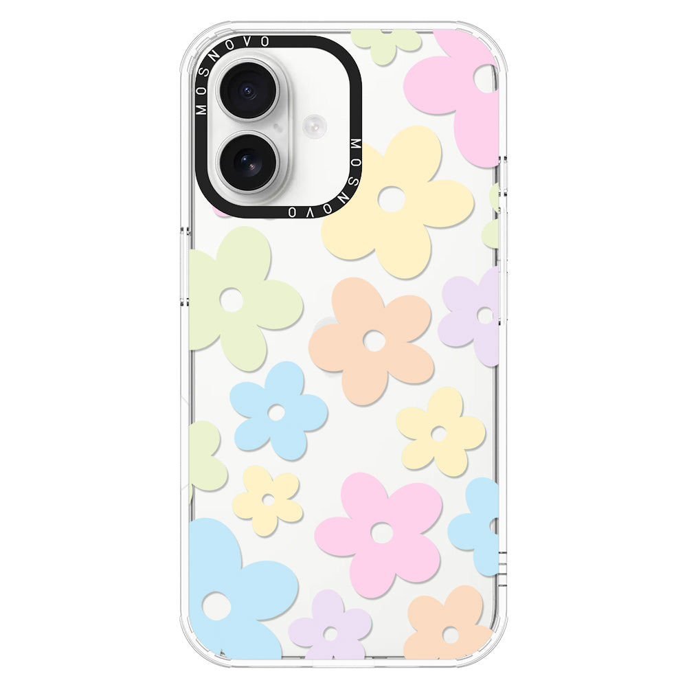 Pastel Flower Phone Case - iPhone 16 Case - MOSNOVO