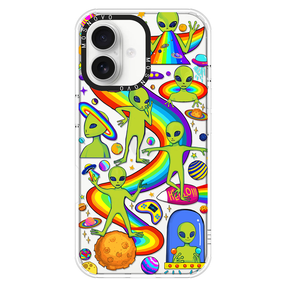 Funny Alien Phone Case - iPhone 16 Case - MOSNOVO