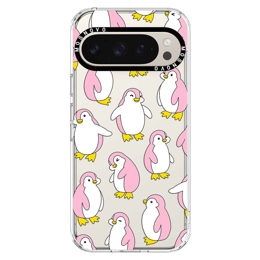 Pink Penguins Phone Case - Google Pixel 9 Pro Case