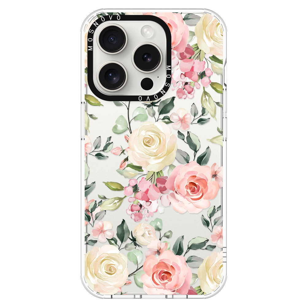 Watercolor Flower Floral Phone Case - iPhone 16 Pro Max Case - MOSNOVO