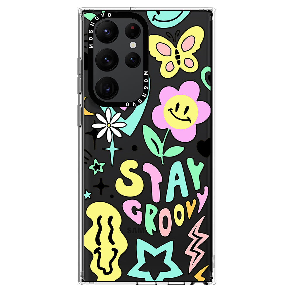 Stay Groovy Phone Case - Samsung Galaxy S22 Ultra Case