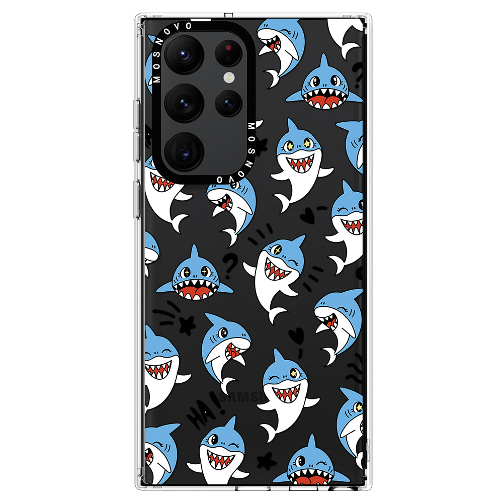 Cute Sharks Phone Case - Samsung Galaxy S22 Ultra Case