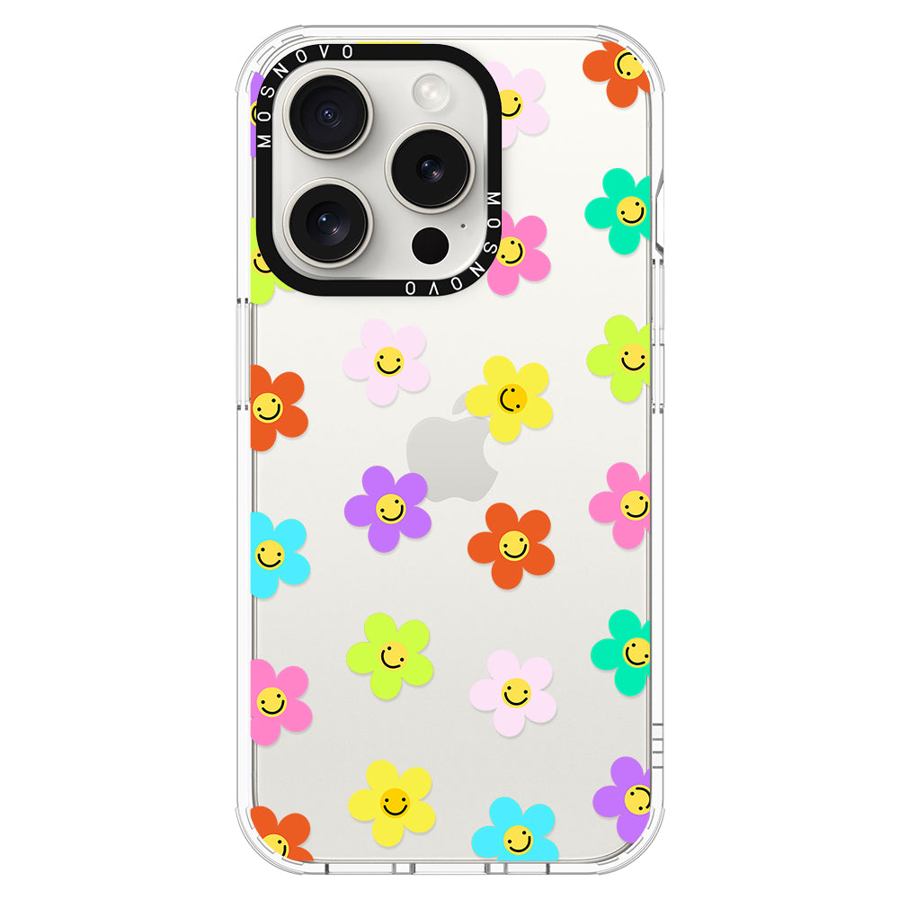 Smile Floral Phone Case - iPhone 15 Pro Case