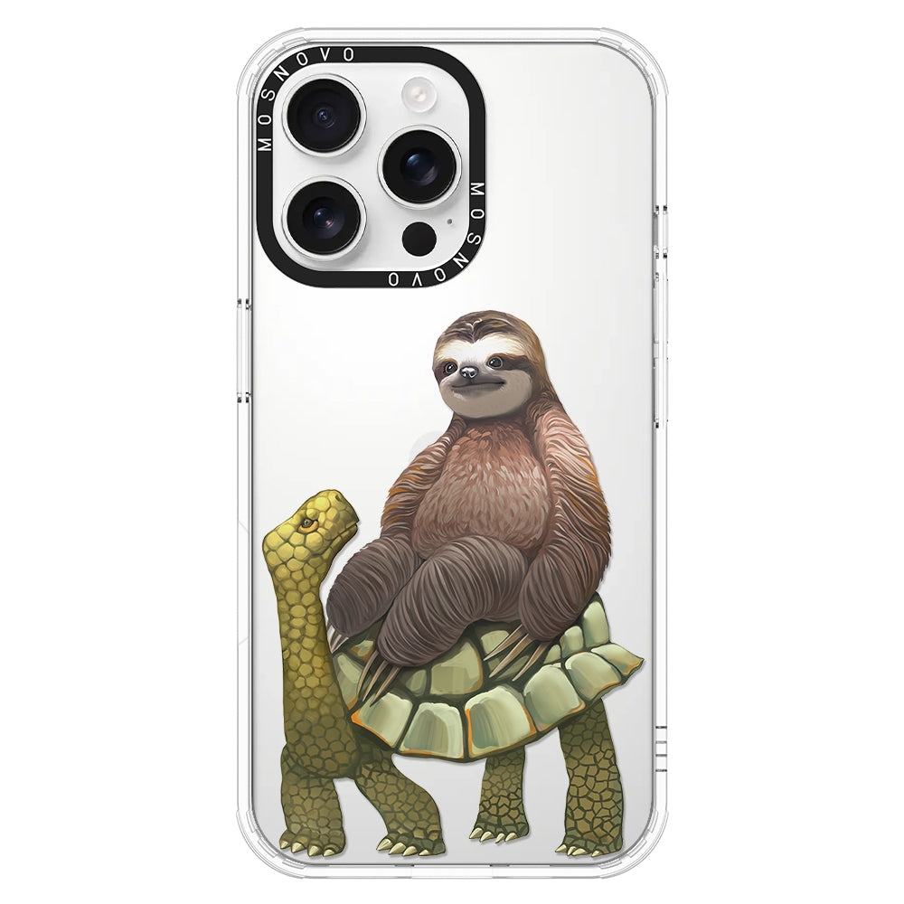 Sloth Turtle Phone Case - iPhone 16 Pro Max Case - MOSNOVO