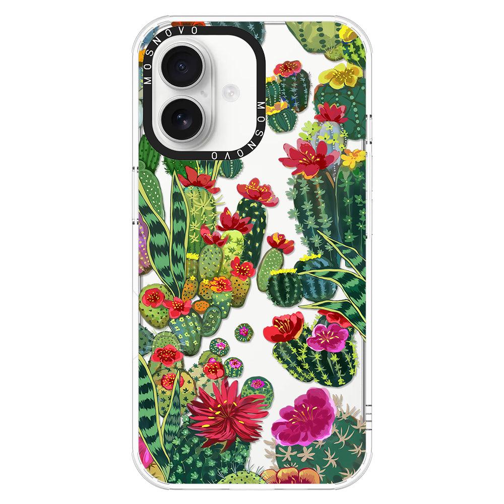 Cactus Garden Phone Case - iPhone 16 Case - MOSNOVO