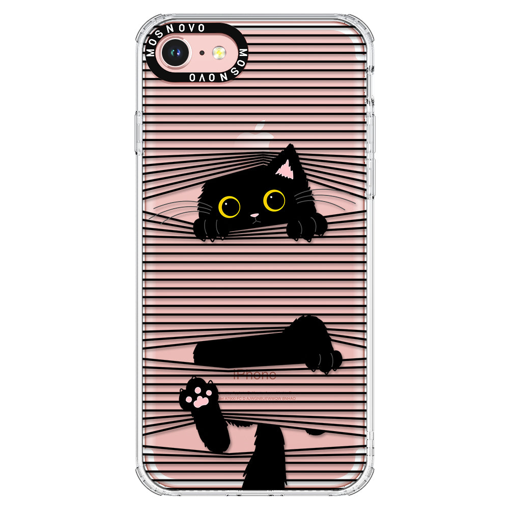 Hidden Black Cat Phone Case - iPhone SE 2022 Case