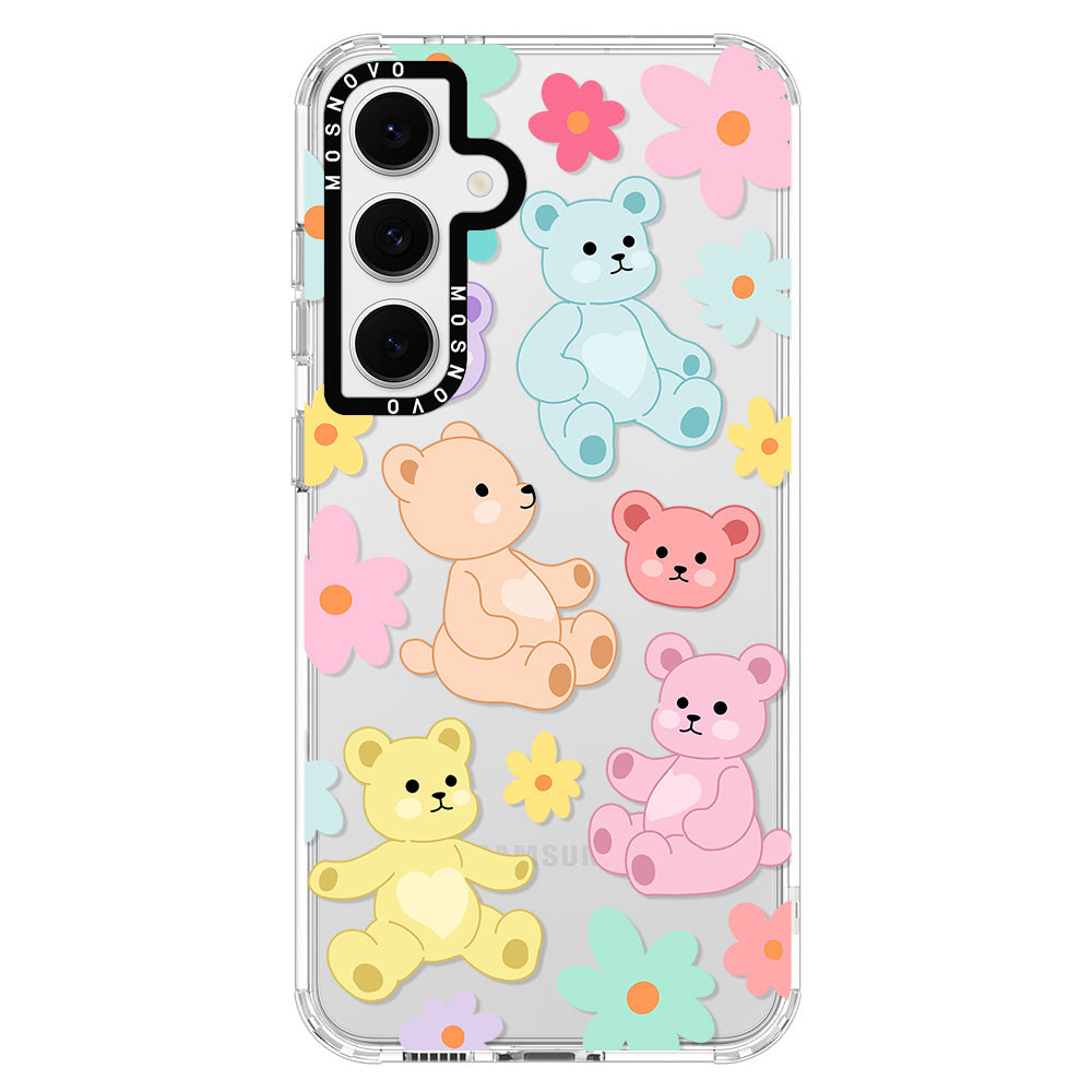 Cute Teddy Bear Phone Case - Samsung Galaxy S24 FE Case - MOSNOVO