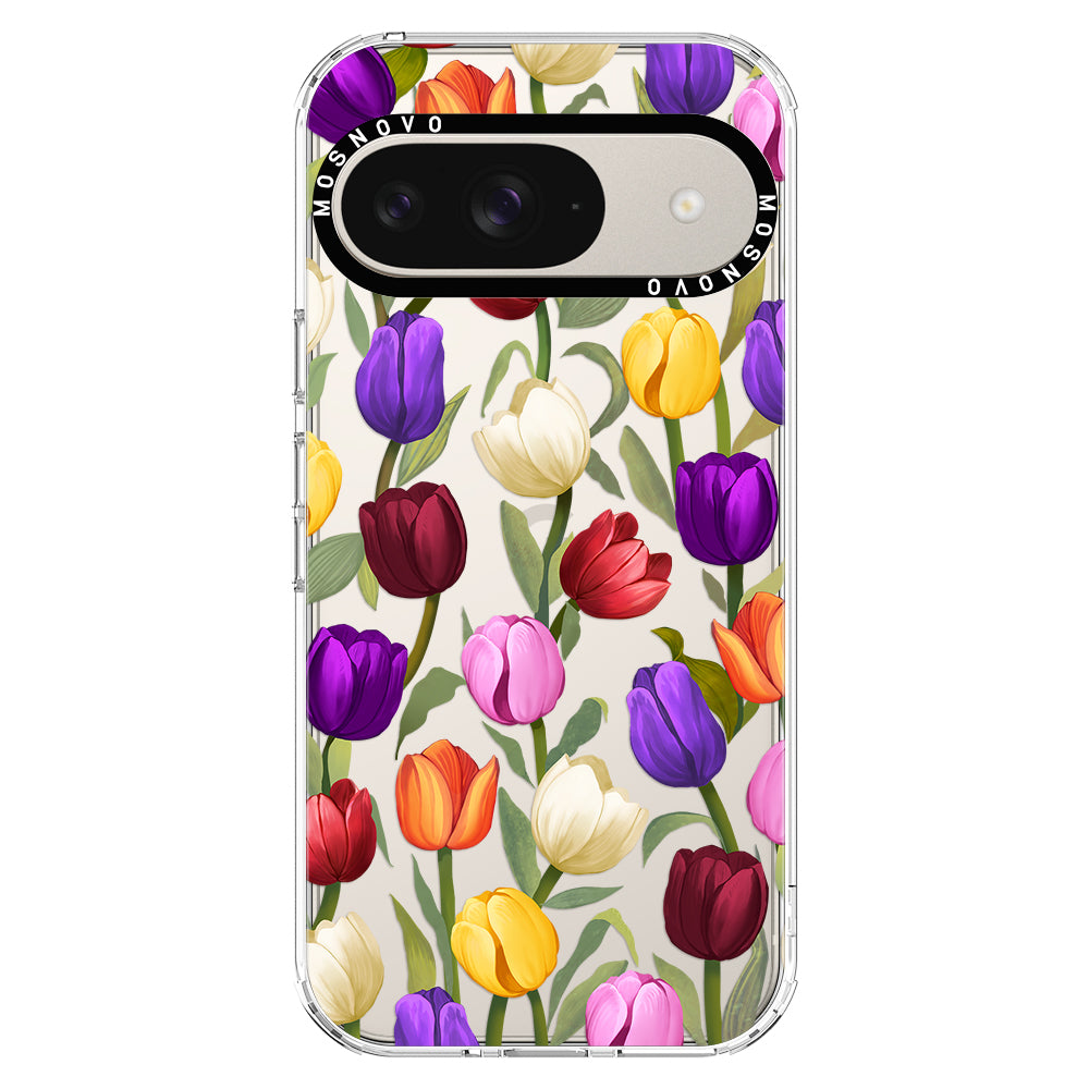 Colorful Tulips Phone Case - Google Pixel 9 Case