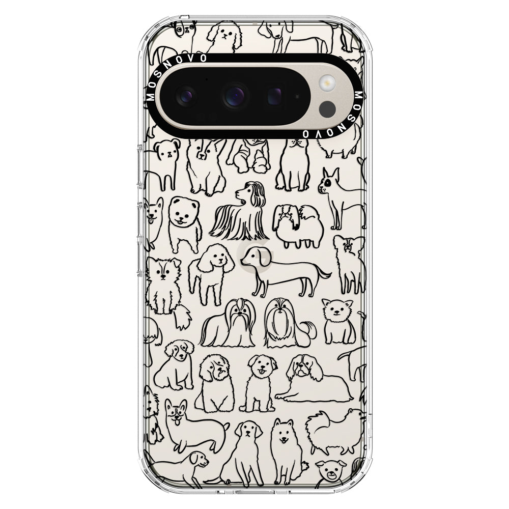 Doodle Dog Phone Case - Google Pixel 9 Pro Case