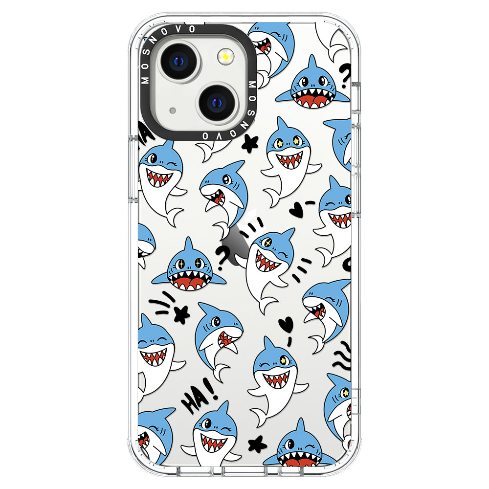 Cute Sharks Phone Case - iPhone 13 Mini Case