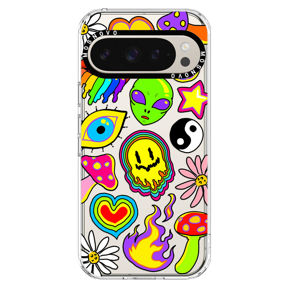 Hippie Sticker Phone Case - Google Pixel 9 Pro Case