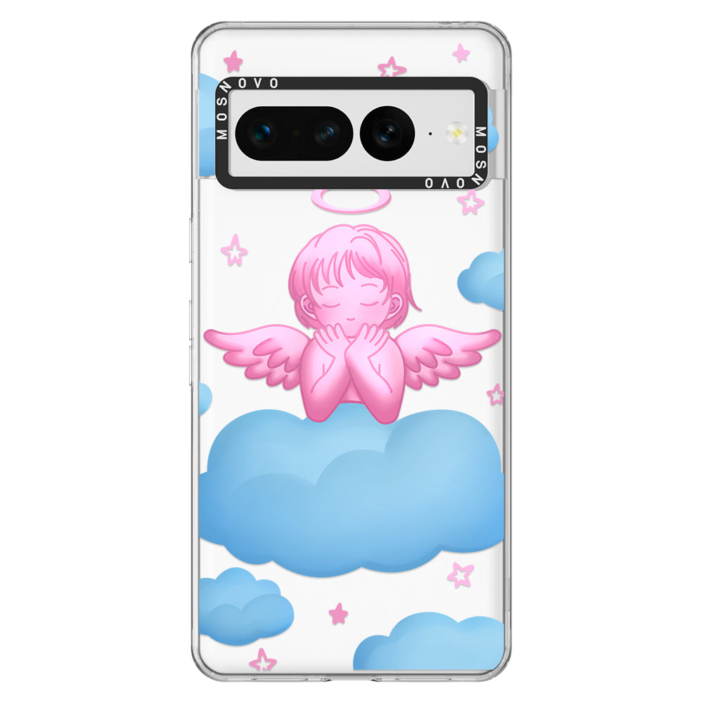 Pink Serenity Angel Phone Case - Google Pixel 7 Pro Case