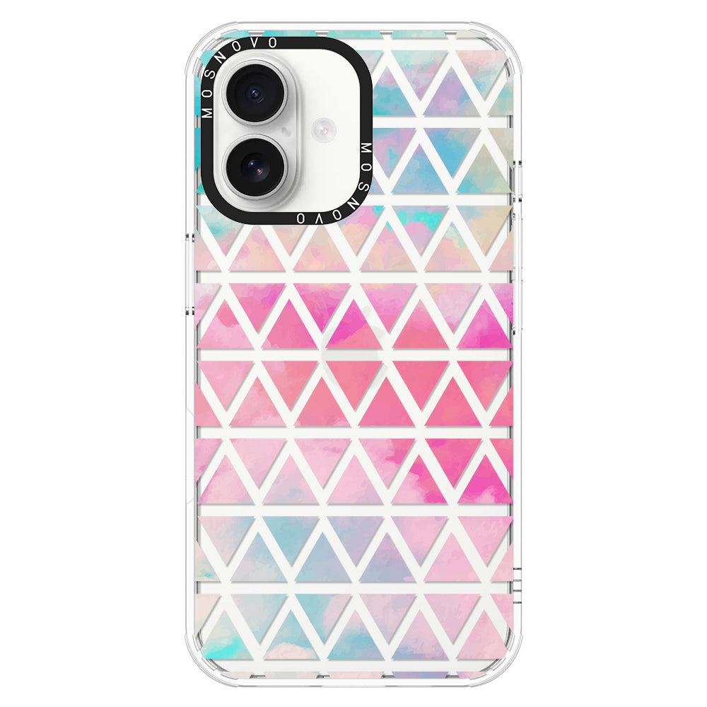 Gradient Triangles Phone Case - iPhone 16 Plus Case - MOSNOVO