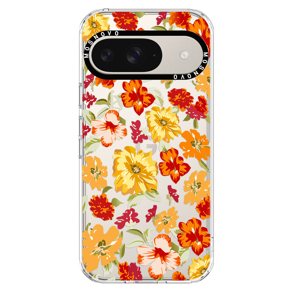 70s Boho Yellow Flower Phone Case - Google Pixel 9 Case