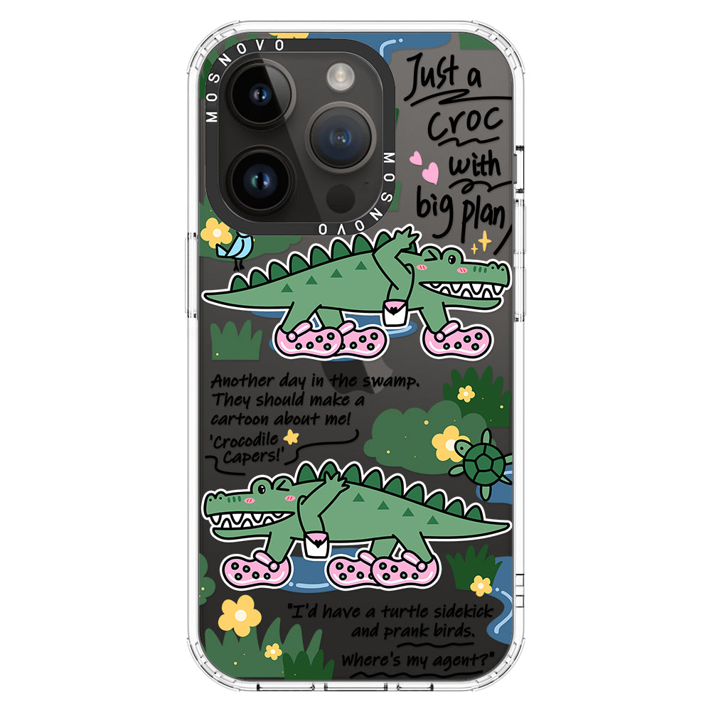 Croc with Big Plan Phone Case - iPhone 14 Pro Case