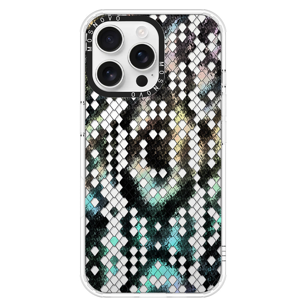 Rainbow Snake Print Phone Case - iPhone 16 Pro Max Case - MOSNOVO