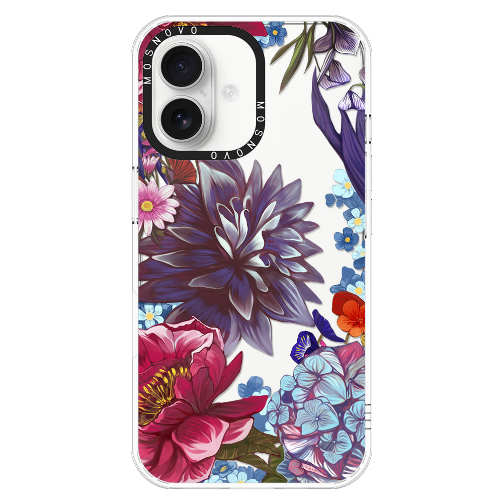 Blue Lilacs Phone Case - iPhone 16 Case - MOSNOVO