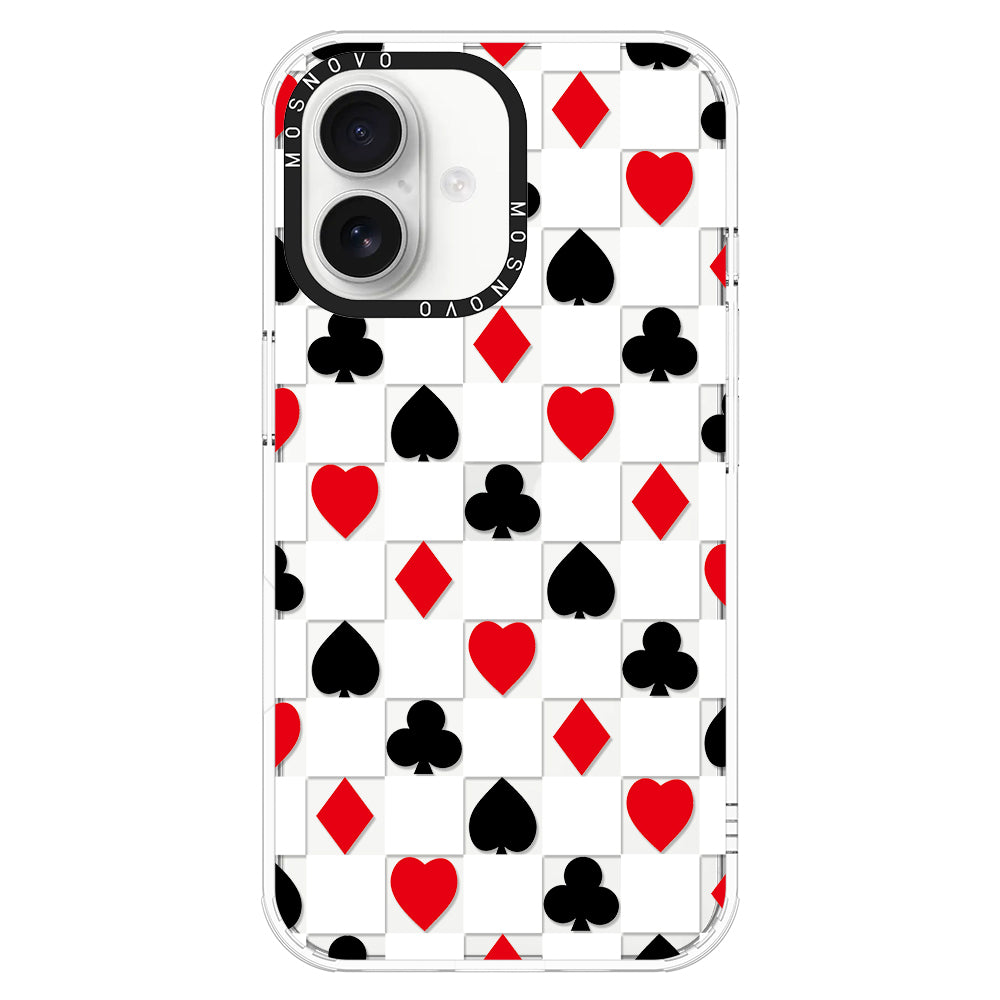 Checker Poker Phone Case - iPhone 16 Case - MOSNOVO