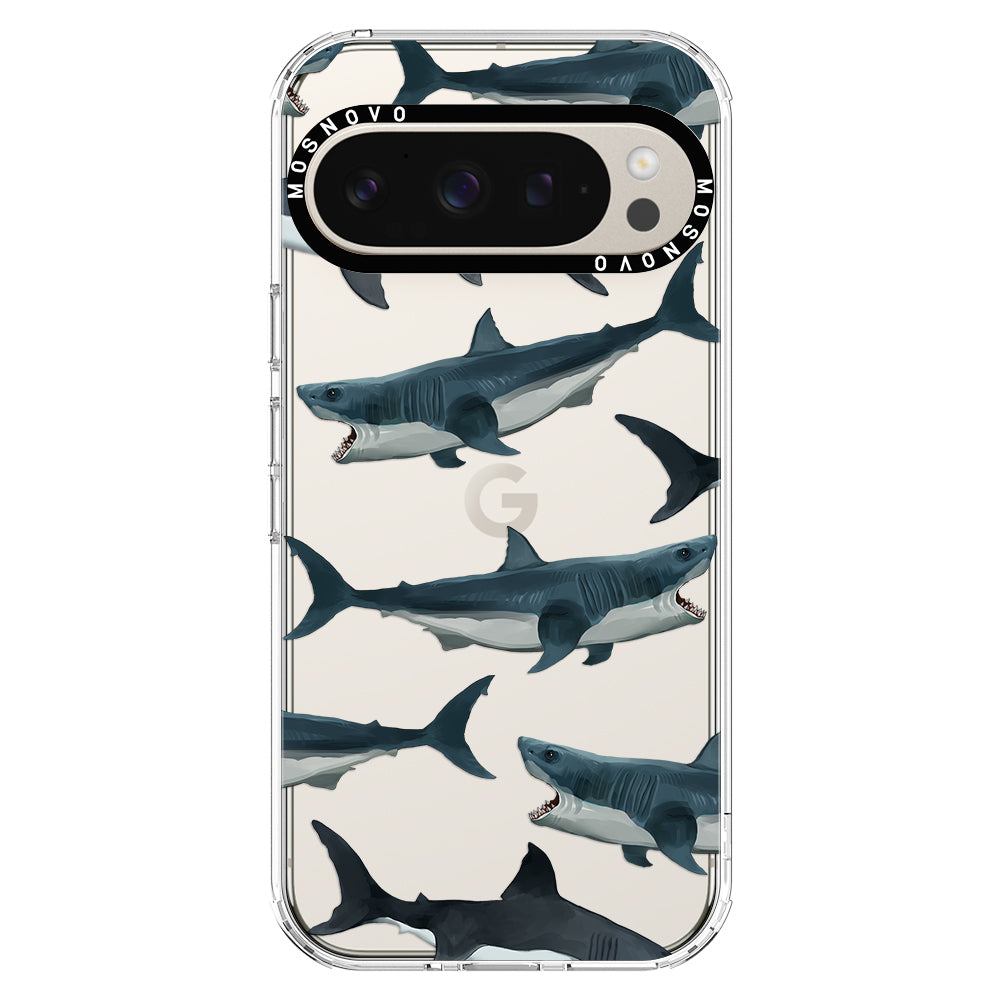 Great White Shark Phone Case - Google Pixel 9 Pro Case