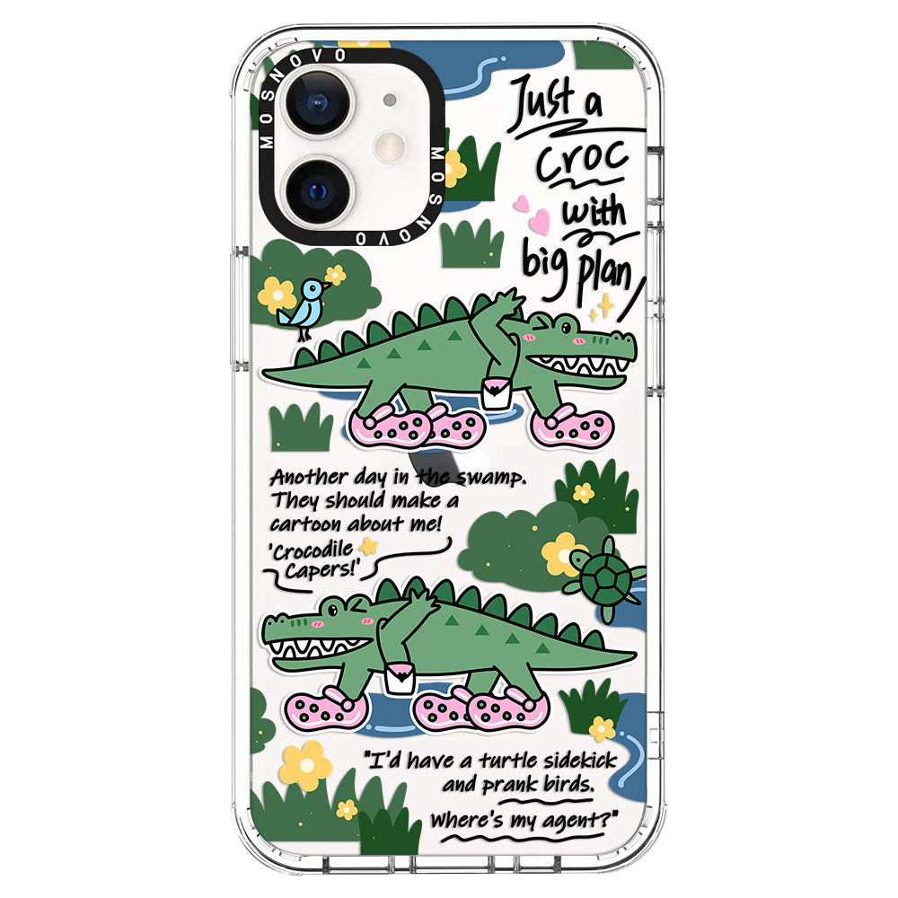 Croc with Big Plan Phone Case - iPhone 12 Case