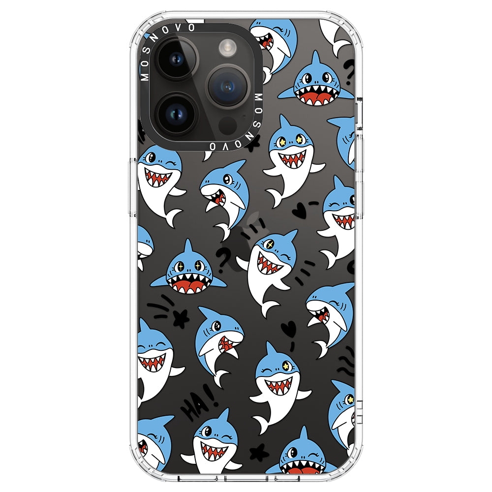 Cute Sharks Phone Case - iPhone 14 Pro Max Case