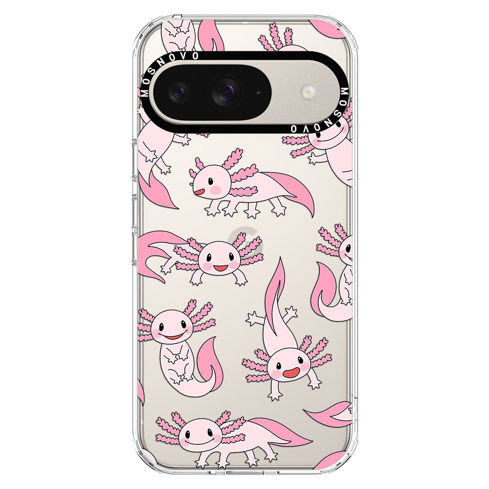 Pink Axolotl Phone Case - Google Pixel 9 Case