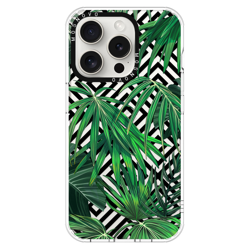 Areca Palm Pattern Phone Case - iPhone 16 Pro Case - MOSNOVO