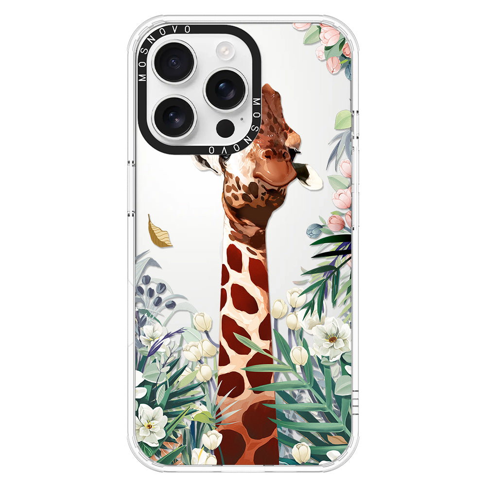 Giraffe In The Garden Phone Case - iPhone 16 Pro Max Case - MOSNOVO