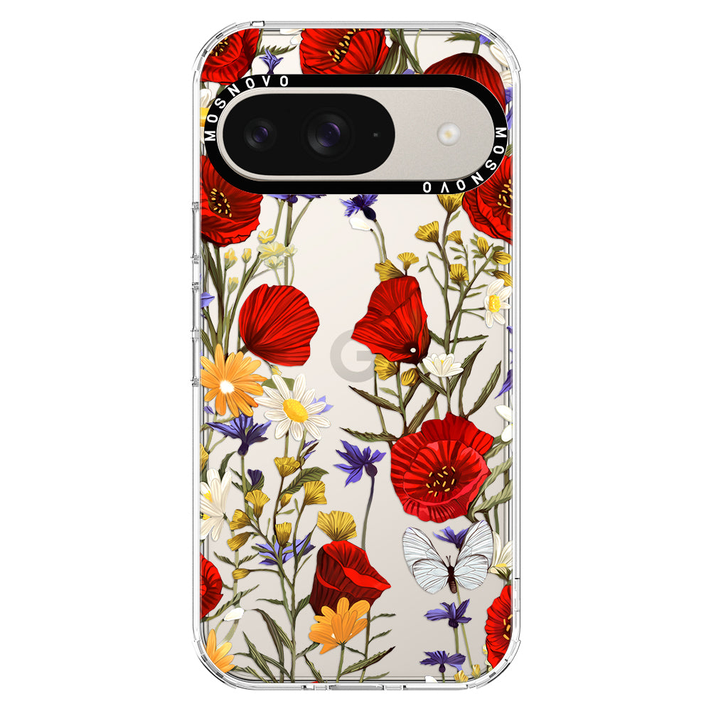 Poppy Floral Phone Case - Google Pixel 9 Case