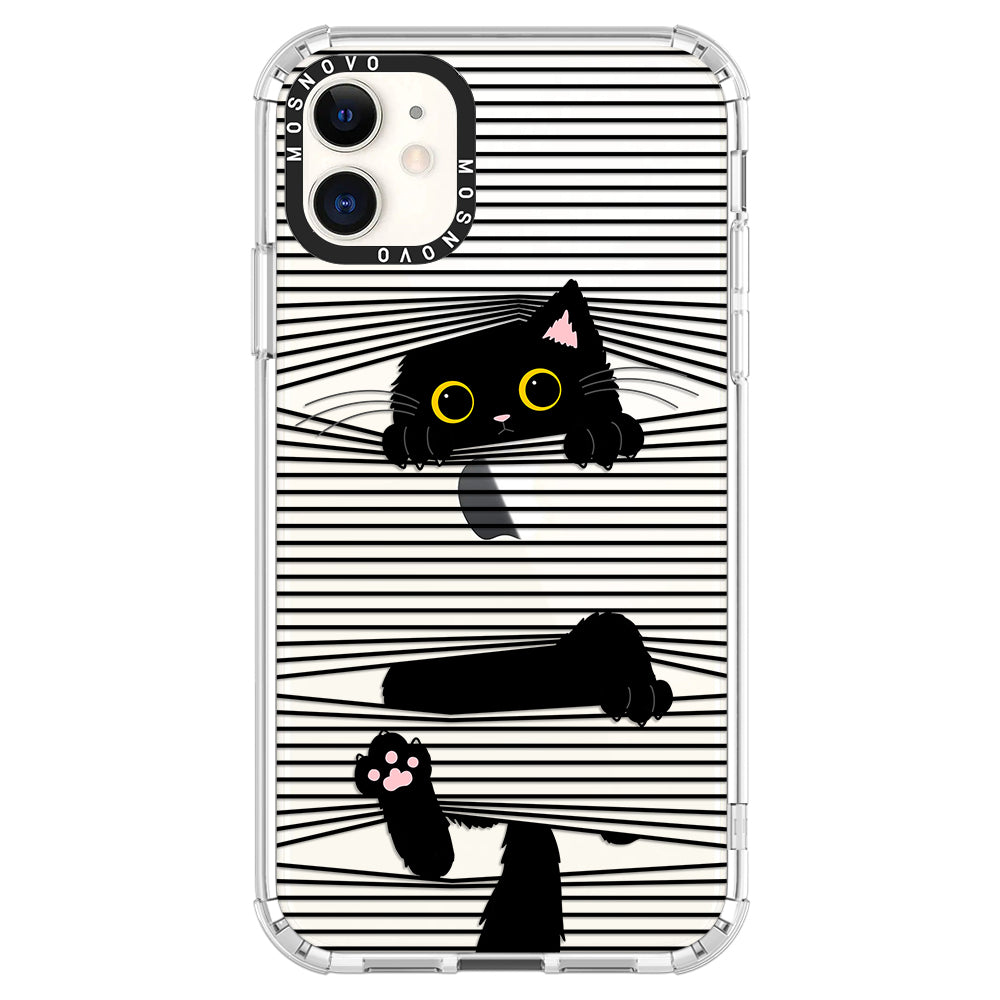 Hidden Black Cat Phone Case - iPhone 11 Case