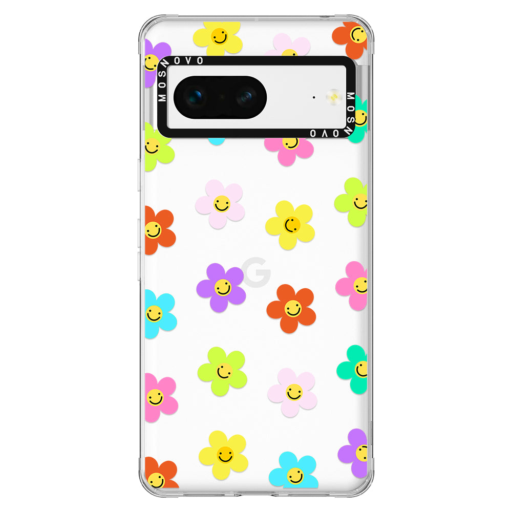 Smile Floral Phone Case - Google Pixel 7 Case