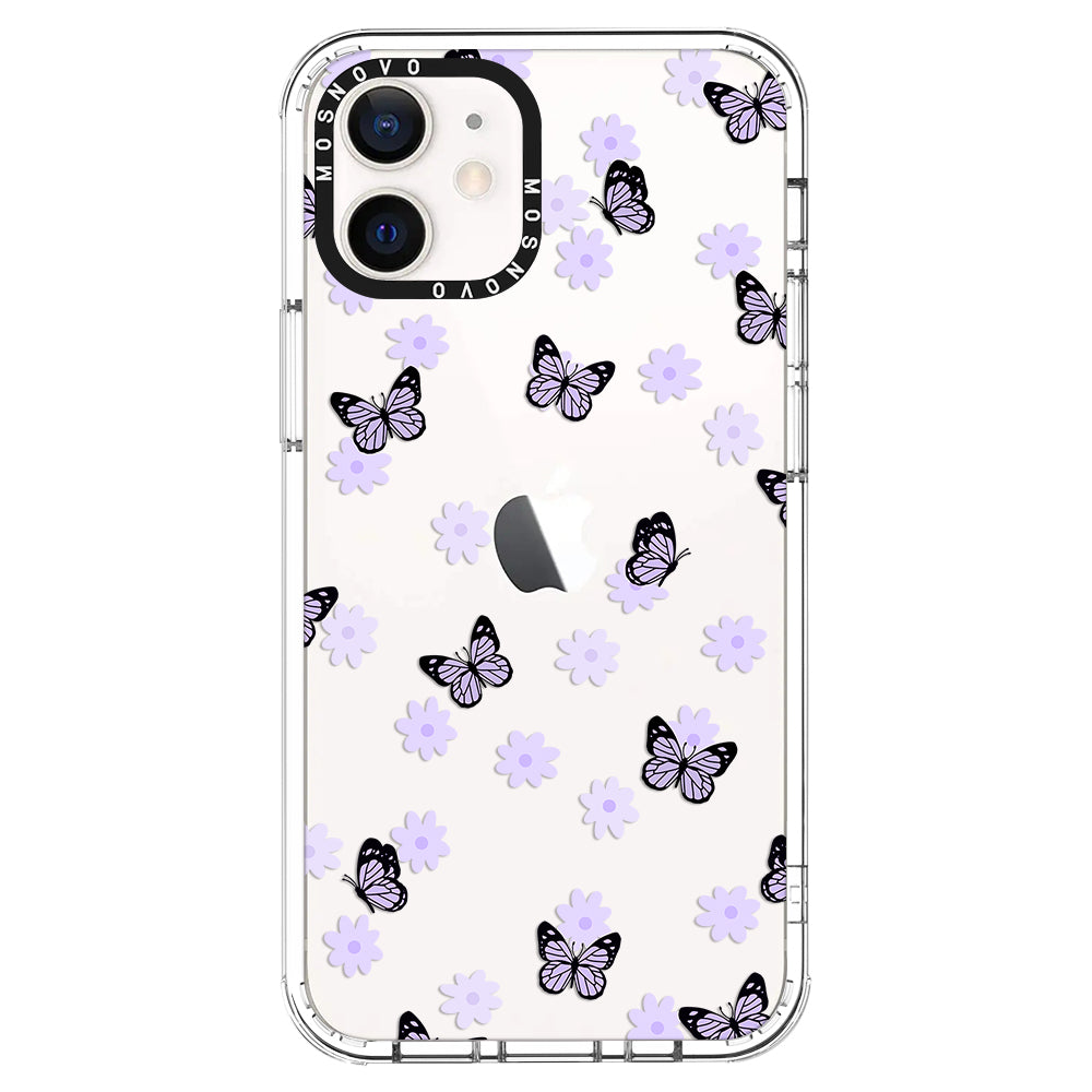 Lilac Butterfly Phone Case - iPhone 12 Case