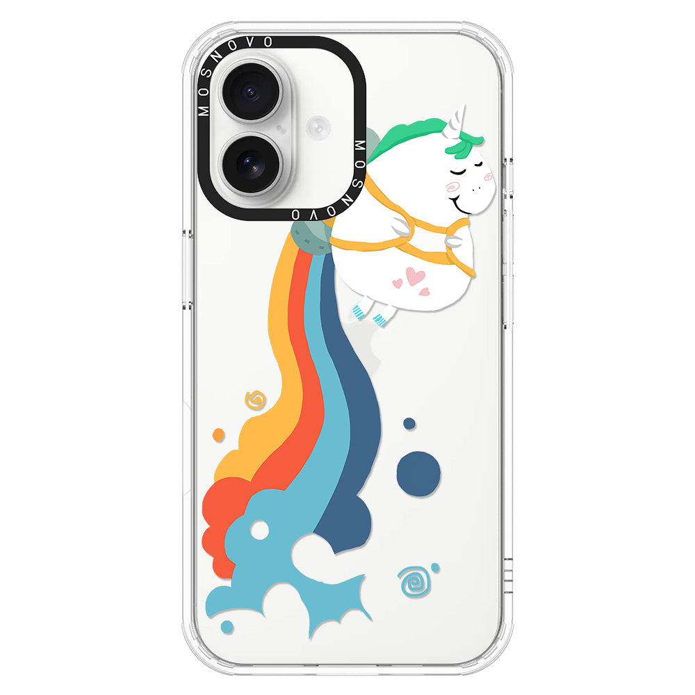 Cute Rainbow Unicorn Phone Case - iPhone 16 Plus Case - MOSNOVO