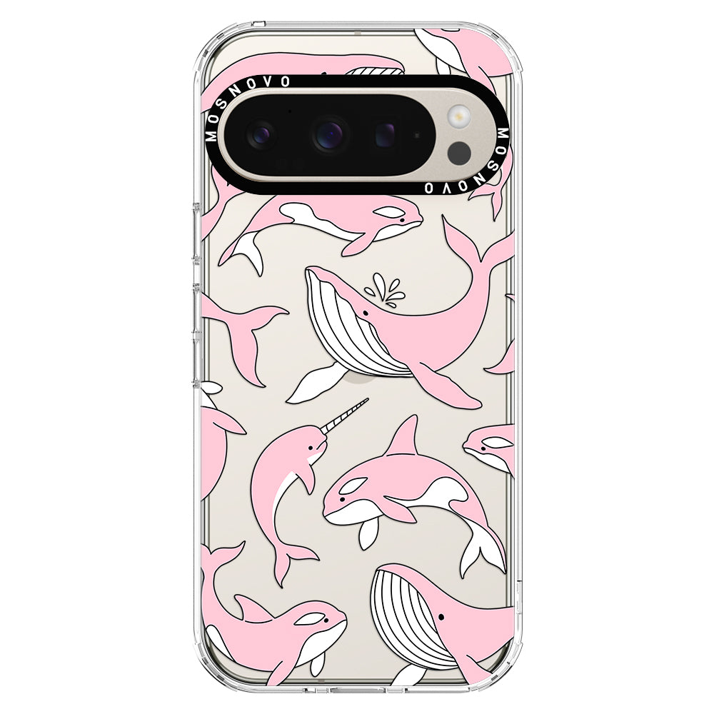 Pink Whales Phone Case - Google Pixel 9 Pro Case