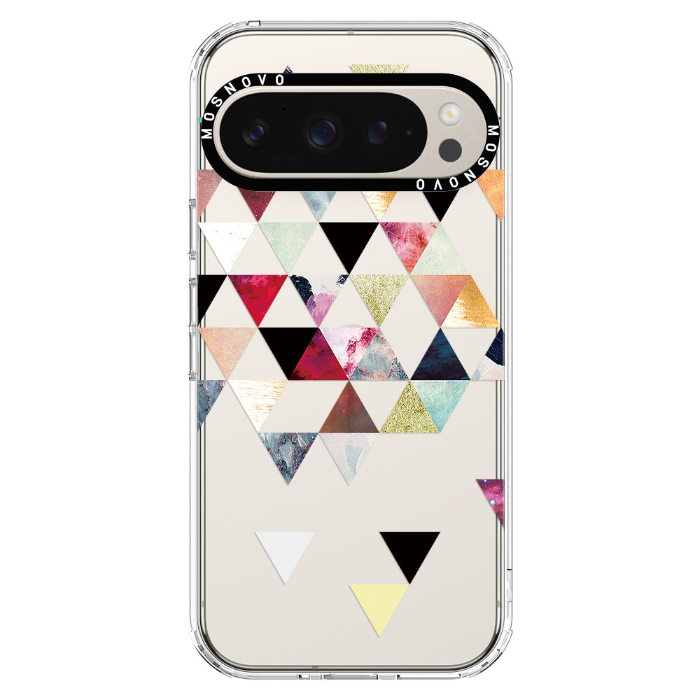 Triangles Stone Marble Phone Case - Google Pixel 9 Pro Case