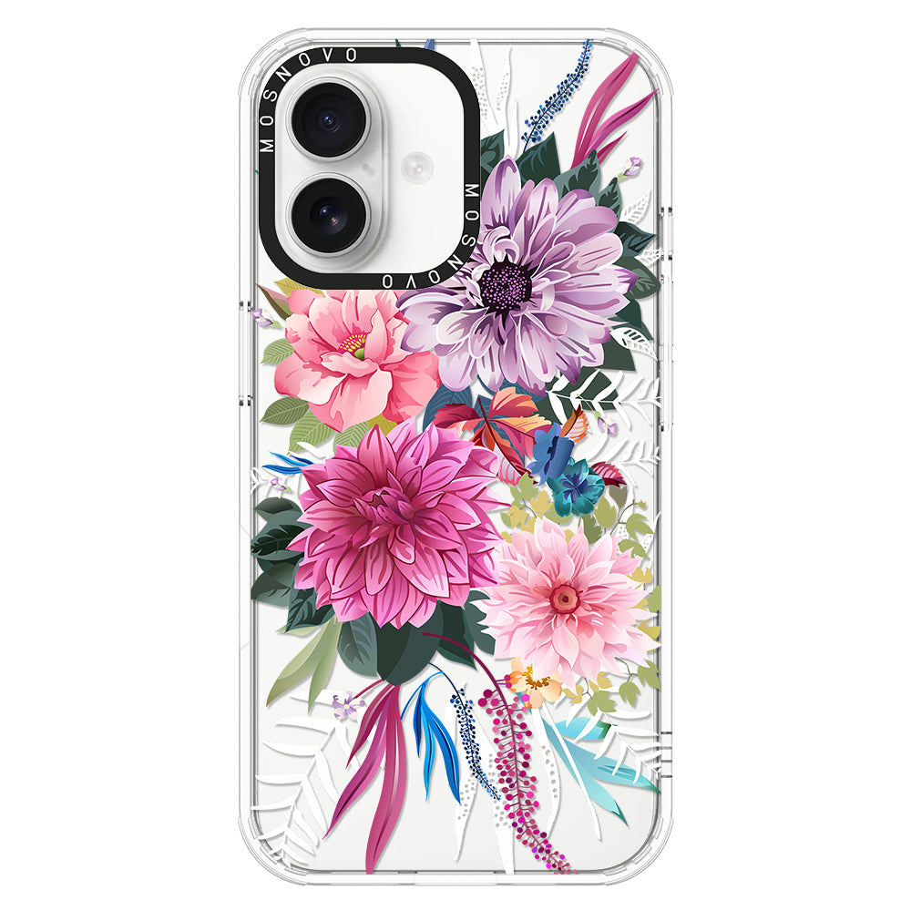 Dahlia Bloom Phone Case - iPhone 16 Plus Case - MOSNOVO