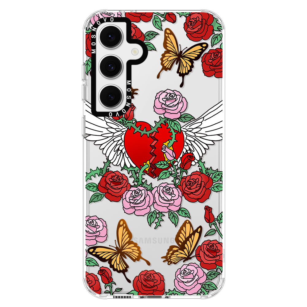 Wing Heart Phone Case - Samsung Galaxy S24 FE Case - MOSNOVO