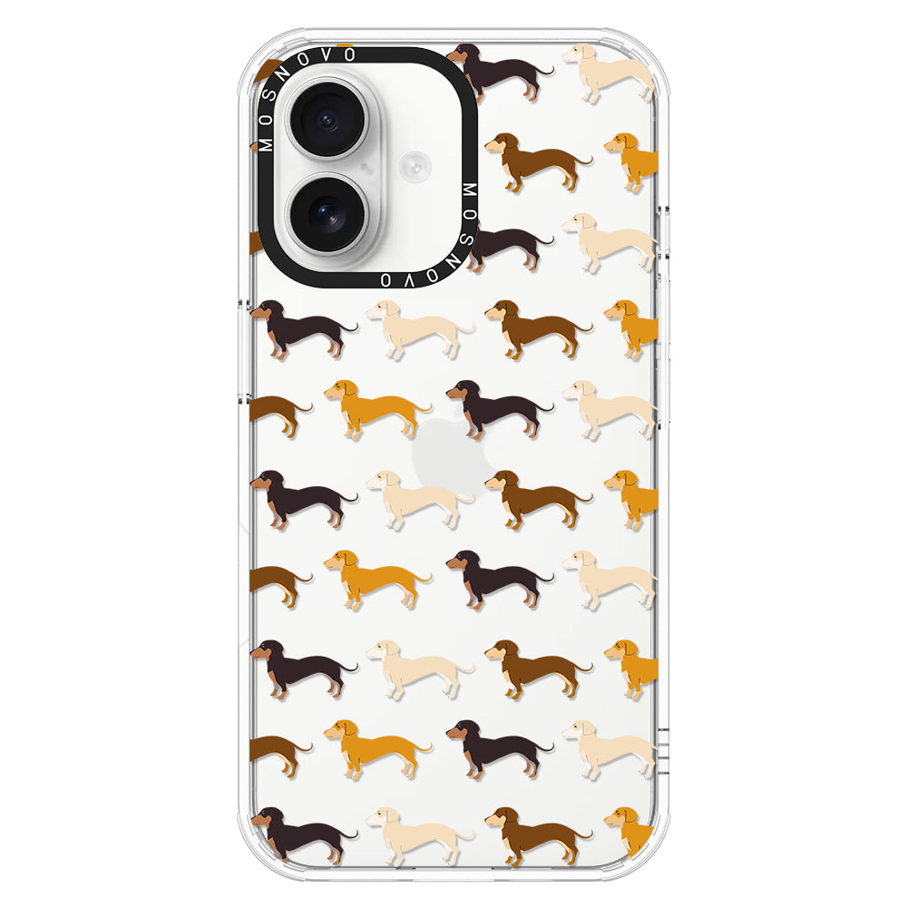 Cute Dachshund Phone Case - iPhone 16 Case - MOSNOVO